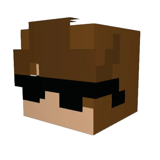 justinfrr2 Minecraft avatar head, 3D render