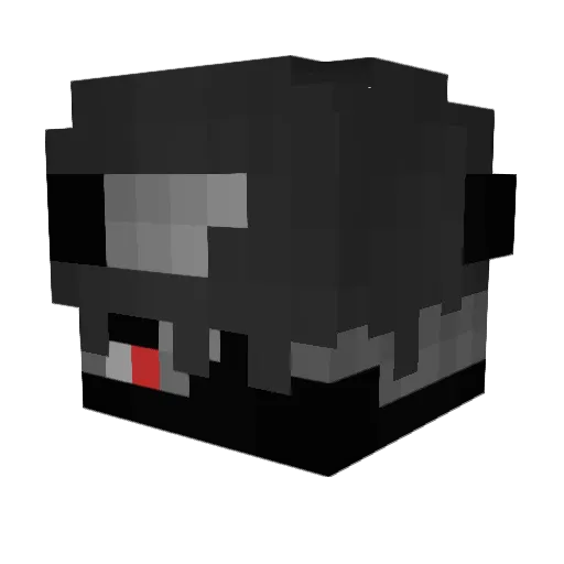 justingeeee Minecraft avatar head, 3D render