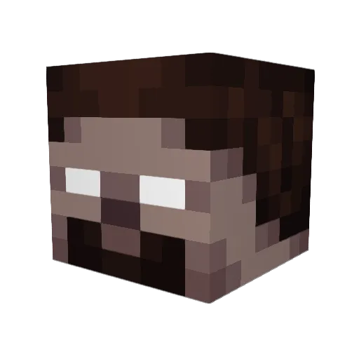 justingman1 Minecraft avatar head, 3D render