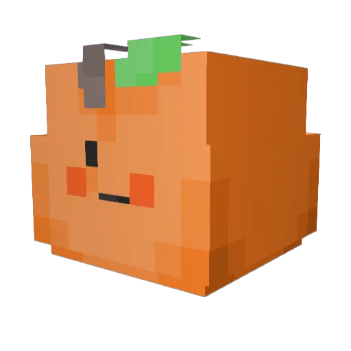 justinkim Minecraft avatar head, 3D render