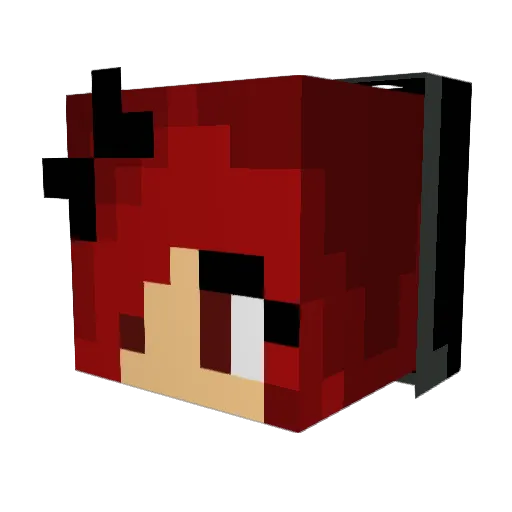 justinrocks15 Minecraft avatar head, 3D render
