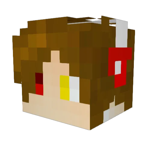 justinsung25 Minecraft avatar head, 3D render