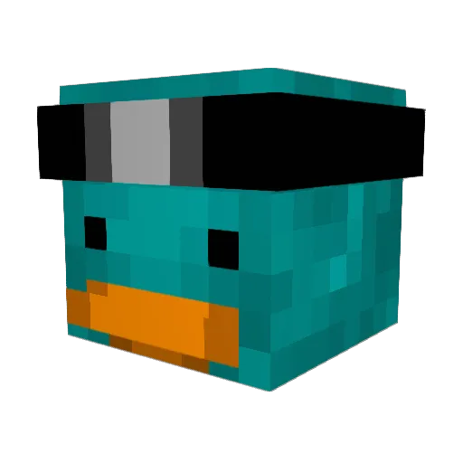 justintime69420 Minecraft avatar head, 3D render