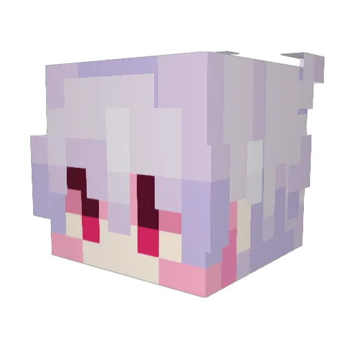 justinvy Minecraft avatar head, 3D render