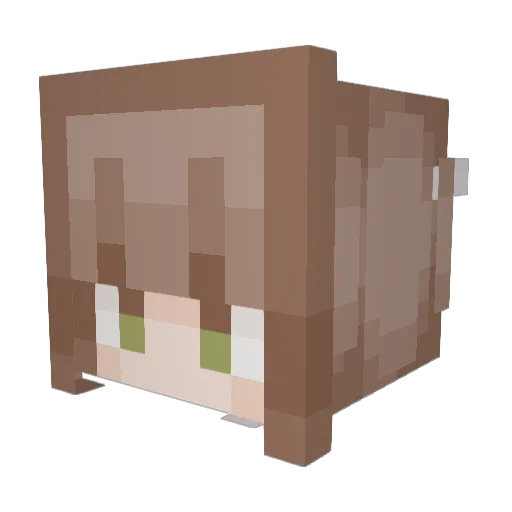 justj23 Minecraft avatar head, 3D render