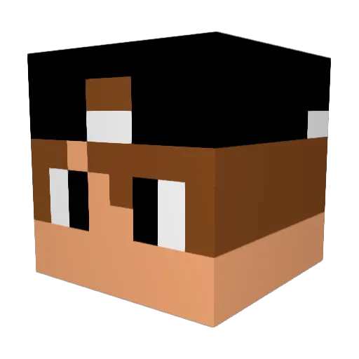 justjerry Minecraft avatar head, 3D render