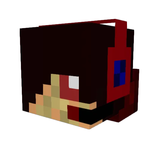 justjorni Minecraft avatar head, 3D render