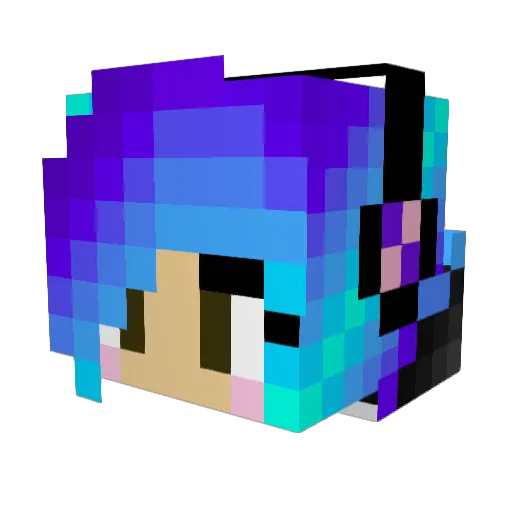 justjuju167 Minecraft avatar head, 3D render