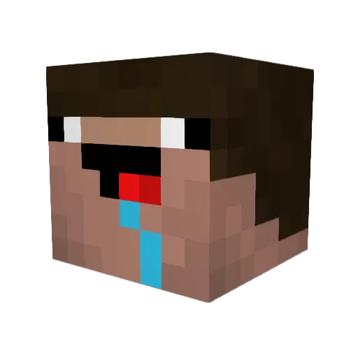 justjustin01 Minecraft avatar head, 3D render