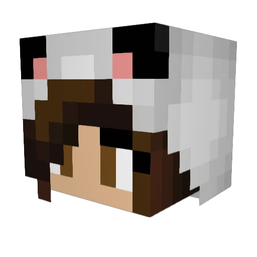 justleiva Minecraft avatar head, 3D render