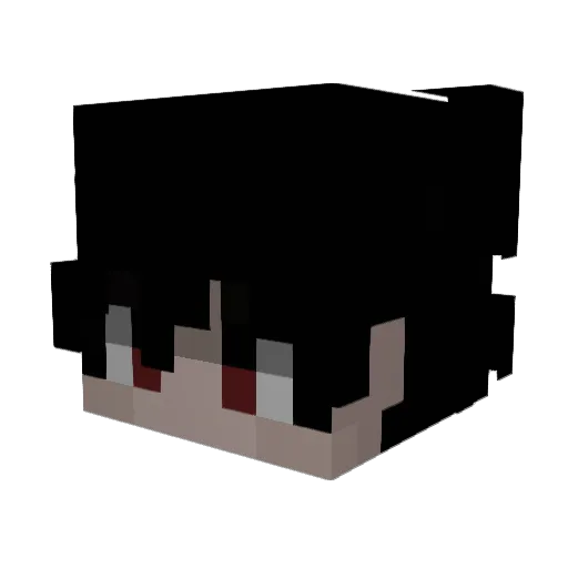 justluiz Minecraft avatar head, 3D render