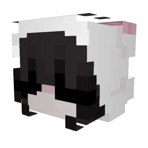 justmeliha Minecraft avatar head, 3D render