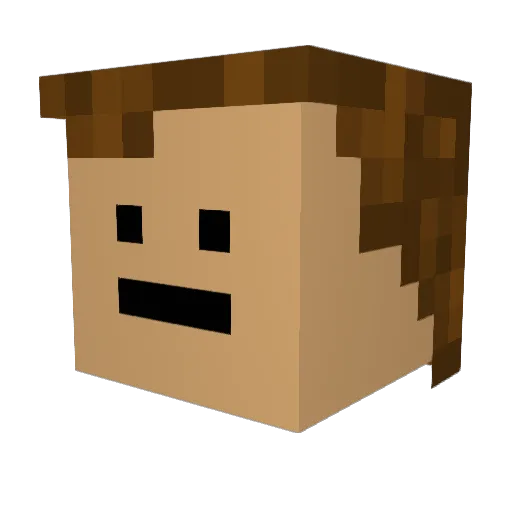 justmilan3 Minecraft avatar head, 3D render