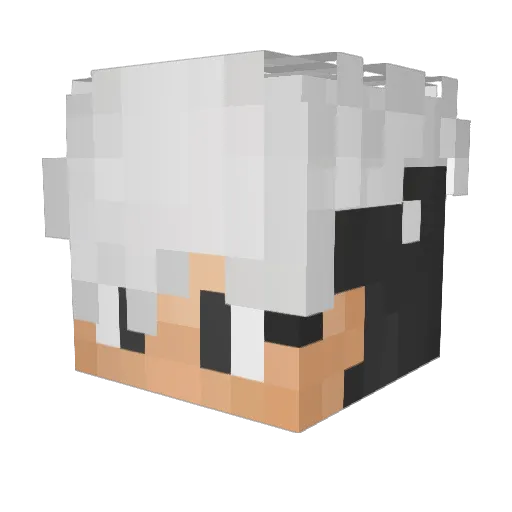 justnawak Minecraft avatar head, 3D render