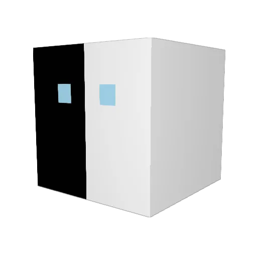 justncase Minecraft avatar head, 3D render