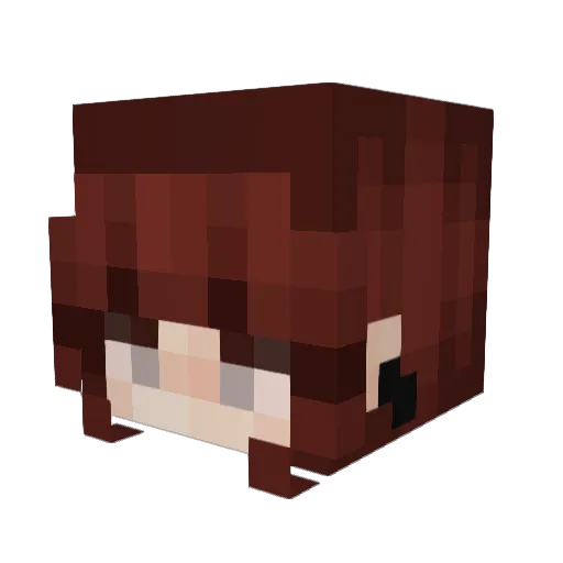 justnvxch Minecraft avatar head, 3D render
