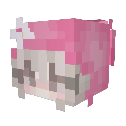 justpaigge Minecraft avatar head, 3D render