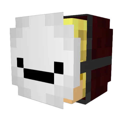 justpeet Minecraft avatar head, 3D render