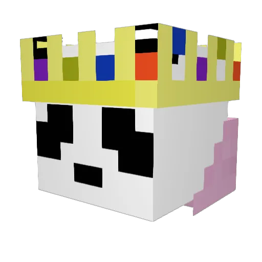 justpinkpandayt Minecraft avatar head, 3D render
