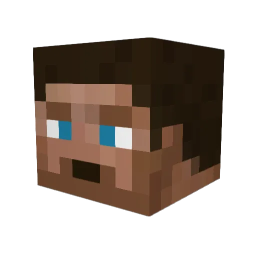 justplay98 Minecraft avatar head, 3D render