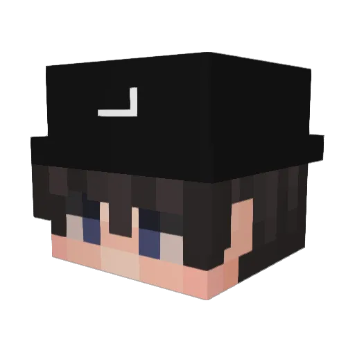 justputwhateveru Minecraft avatar head, 3D render