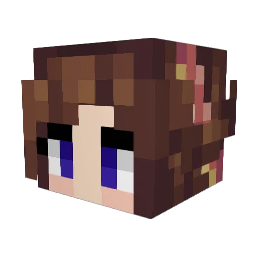 justsisterjuli Minecraft avatar head, 3D render