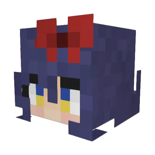 juststo Minecraft avatar head, 3D render