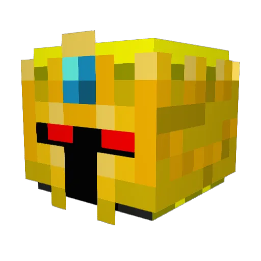 justtank Minecraft avatar head, 3D render