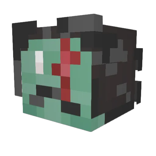 justtjamess Minecraft avatar head, 3D render