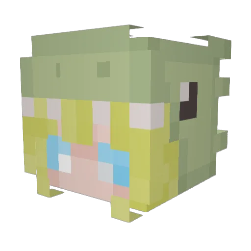 justtlaurawr Minecraft avatar head, 3D render