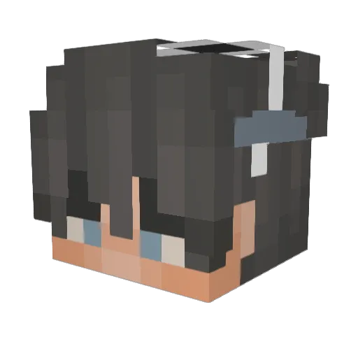 justtsb Minecraft avatar head, 3D render