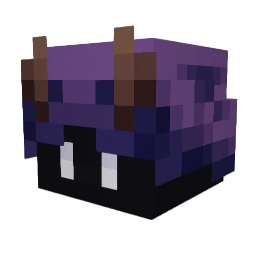 justtt3 Minecraft avatar head, 3D render