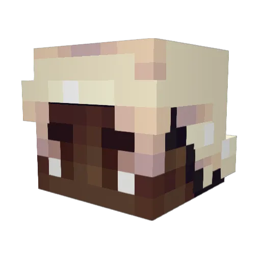 justtwizzler Minecraft avatar head, 3D render
