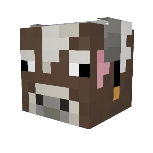 justtyukki Minecraft avatar head, 3D render