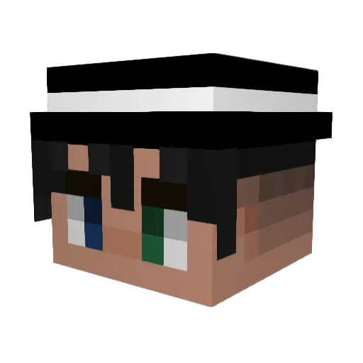 justusTM Minecraft avatar head, 3D render
