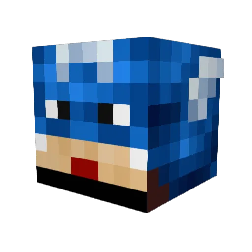 justusmk Minecraft avatar head, 3D render