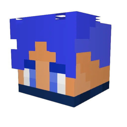 justusus Minecraft avatar head, 3D render