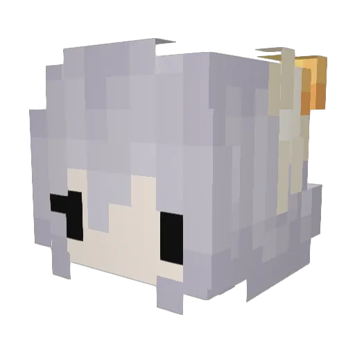 justvas Minecraft avatar head, 3D render