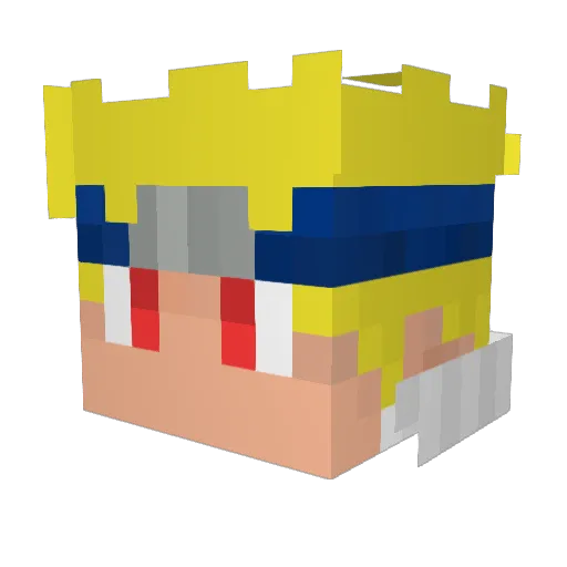 justwindrises Minecraft avatar head, 3D render