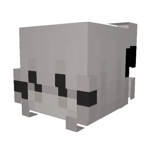 justxme Minecraft avatar head, 3D render