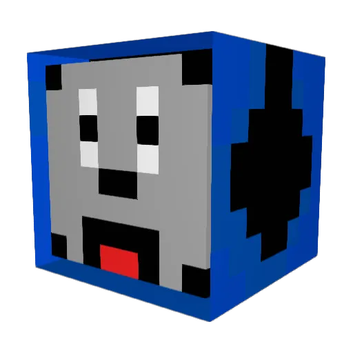 jusuke06 Minecraft avatar head, 3D render