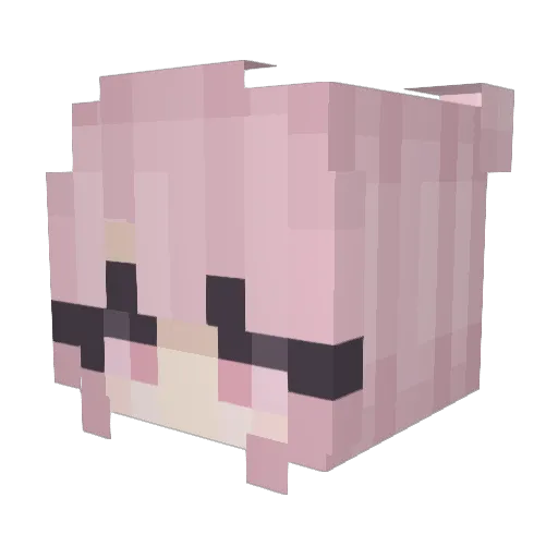 jusulol Minecraft avatar head, 3D render