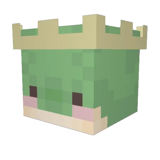 jusuux Minecraft avatar head, 3D render