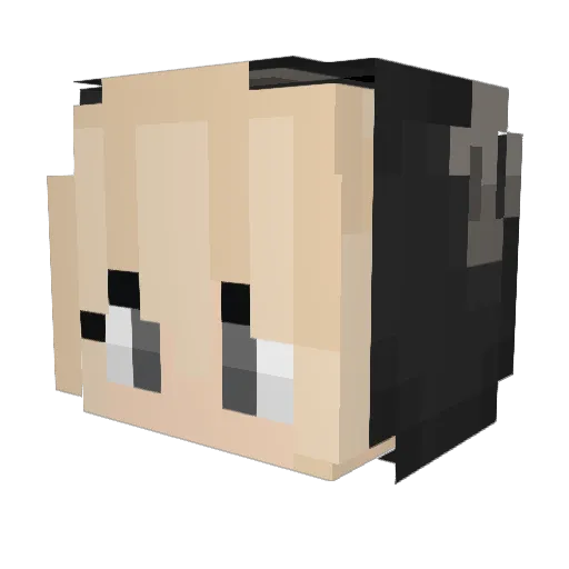 jutj Minecraft avatar head, 3D render