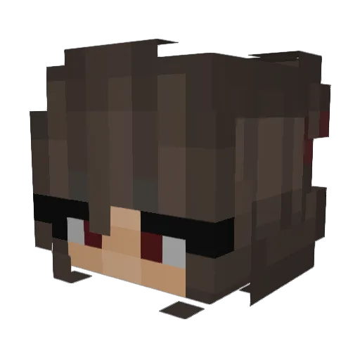 jutorques Minecraft avatar head, 3D render