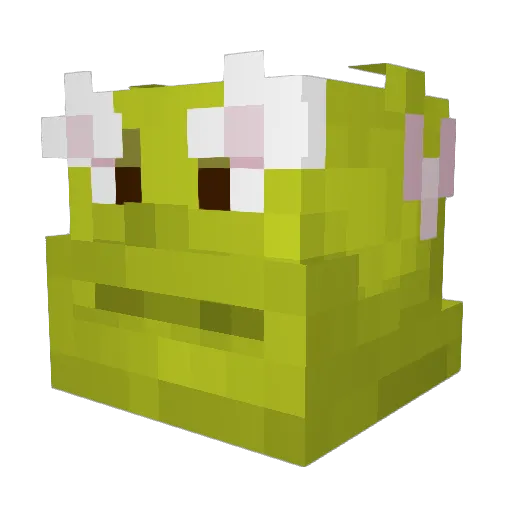 juttixd Minecraft avatar head, 3D render