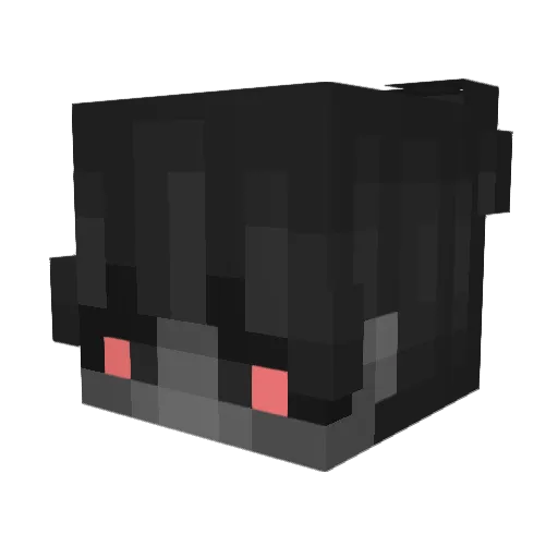 juubin Minecraft avatar head, 3D render