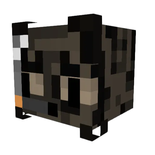 juukzmp4 Minecraft avatar head, 3D render