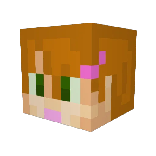 juula_sara Minecraft avatar head, 3D render