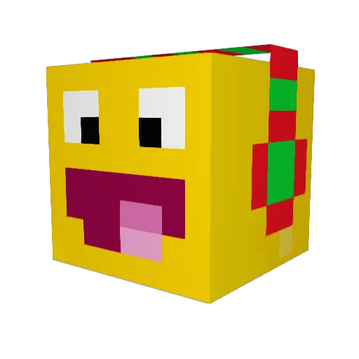 juulcr Minecraft avatar head, 3D render